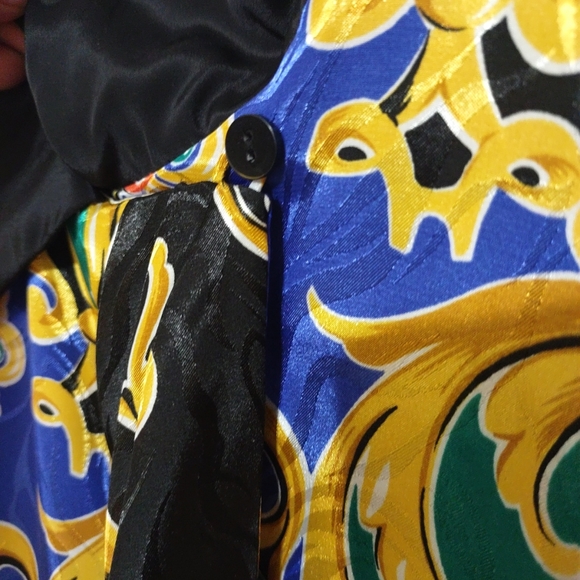 Stunning Vtg AP ltd Multicolor Long Sleeves Blouse Size 10 - Picture 10 of 16